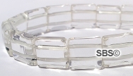 Crystal Quartz 12x12 2-Hole Gemstone Beads (16" strand)