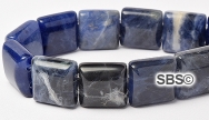 Sodalite 12x12 2-Hole Gemstone Beads (16" strand)