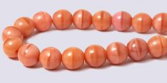 Czech 6mm Round Beads - Pink Coral