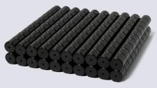 7mm x 7mm Magnetic Tube/Cylinder Clasp Black (100 sets)