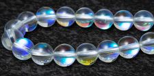 Mermaid Glass Beads - 6mm Round Crystal AB