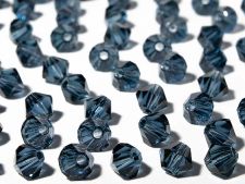 Preciosa Crystal 4mm Bicone Beads - Montana  (36) count