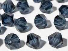 Preciosa Crystal 6mm Bicone Beads - Montana (18) count