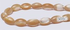 Mother of Pearl Beads - 5x8 Rice Natural