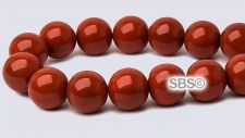 Pearl Magnetic Hematite Beads 8mm - Brick Red