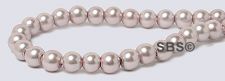 Pearl Magnetic Hematite Beads 4mm-Lavender