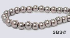 Pearl Magnetic Hematite Beads 4mm-Purple Metallic