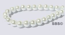 Pearl Magnetic Hematite Beads 4mm-White