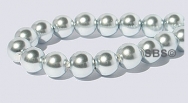 Pearl Magnetic Hematite Beads 6mm-Silver