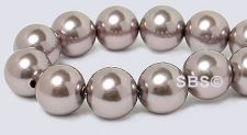 Pearl Magnetic Hematite Beads 8mm-Purple Metallic