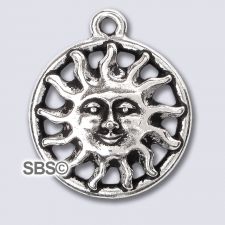 TierraCast Sunshine Charm "Silver Antique"
