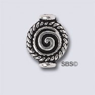 TierraCast Fancy Spiral "Silver Antique"