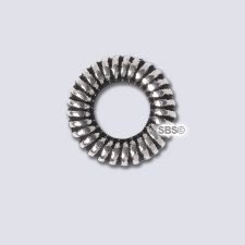 TierraCast 10mm Coiled Ring "Silver Antique"