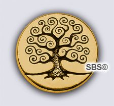 TierraCast Tree of Life Button "Gold Antique"