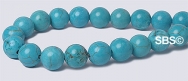 Turquoise Stabilized Gemstone Beads - 6mm round