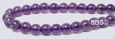 Amethyst Gemstone Beads - 4mm Round