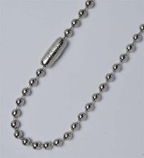 Ball Chain 2.4mm Nickel Plated Steel "30 inch"