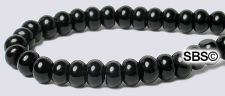 Black Onyx Beads - 5mm Rondelle