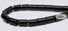 Black Onyx Beads Gemstone Beads - 6mm x 8mm Tube
