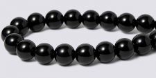 Black Onyx Gemstone Beads - 6mm round