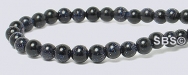 Blue Goldstone Gemstone Beads - 4mm Round