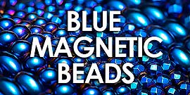 Blue Metallic Magnetic Beads