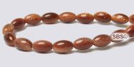 Goldstone Gemstone Beads - 4mm x 6mm Rice/melon