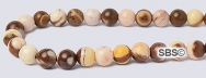 Cappuccino Gemstone Beads - 4mm Round