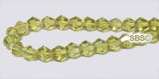 Chinese Crystal Beads 4mm Bicone - Olive