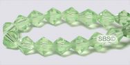 Chinese Crystal Beads 6mm Bicone - Chrysolite