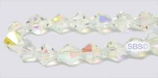 Chinese Crystal Beads 6mm Bicone - Crystal AB
