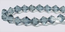 Chinese Crystal Beads 6mm Bicone - Montana