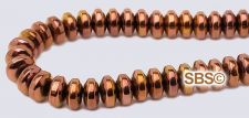 Copper Magnetic Beads - 5mm Rondel
