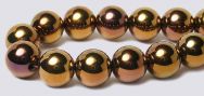 Copper Magnetic Beads - 8mm Round