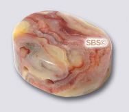 Crazy Lace Agate 12mm x 15mm Flat Oval 2-Hole Gemstone Beads (12)