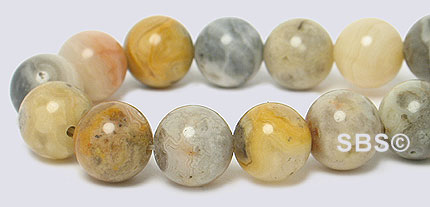 Crazy Lace Agate Gemstone Beads
