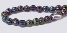 Czech 5mm Melon Beads - Iris Purple