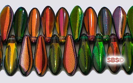 Czech Glass Beads - Daggers 5mm x 16mm