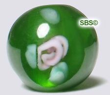 Czech Floral Beads 6mm - Emerald