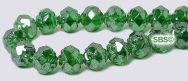 Rosebud Fire Polished Beads 6mm - Emerald-Luster