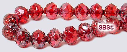 Czech Glass Beads - 6mm Rosebud