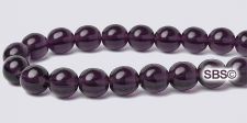 Czech 6mm Round Beads - Tanzanite