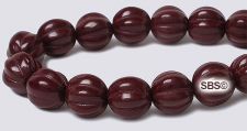 Czech 8mm Melon Beads - Cocoa Brown / Opaque