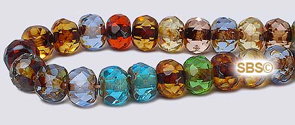 Czech Glass Beads - Fire Polished Gemstone