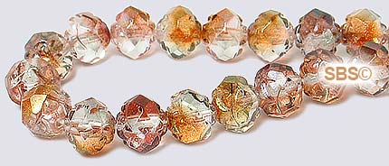 Czech Glass Beads - Fire Polished Rosebud