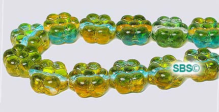 Czech Glass Beads - 8mm Flowers