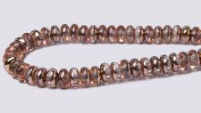 Czech 4mm Rondel Beads - Apollo Gold