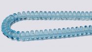 Czech 4mm Rondel Beads - Aquamarine