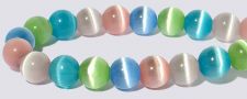 6mm Round Cats Eye Beads - Pastel Mix "AA"  Grade