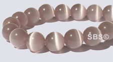 8mm Round Cats Eye Beads - LAVENDER "AA"  Grade